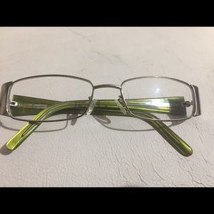 Vintage Designer Gucci Green Eye Glass Frames